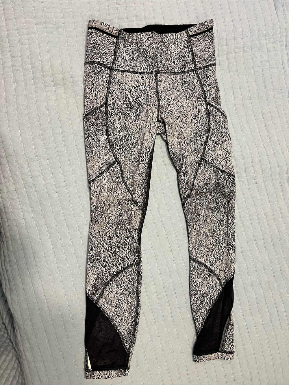lululemon athletica Black and White Patterned Leggings